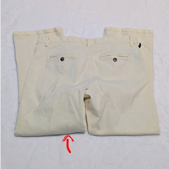 Ralph Lauren Light Yellow Pants Girls Size 6 Slim Chino Casual Everyday - Picture 5 of 9